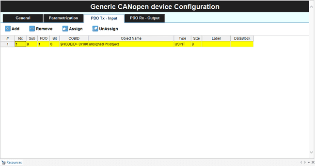 CANopen PDO Tx configuration