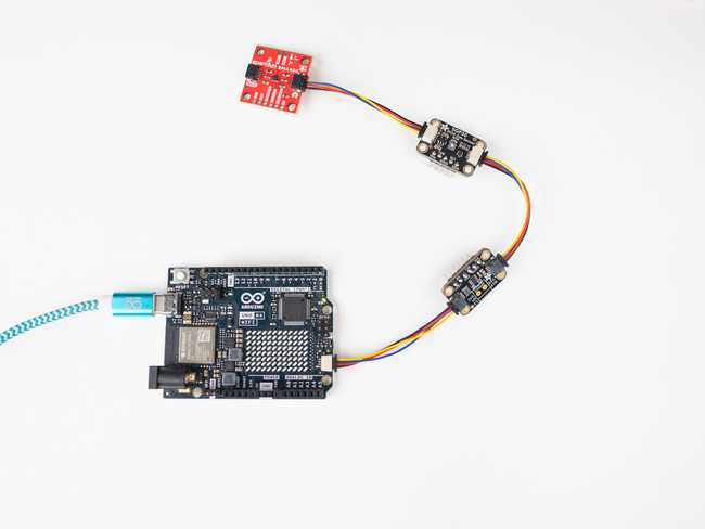 3 Qwiic Modules in a Line