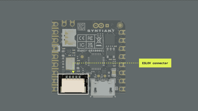 Nicla Voice built-in ESLOV connector