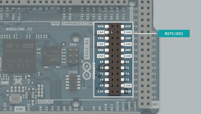 MIPI/DSI connector.