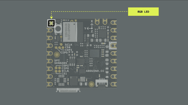 Nicla Voice built-in RGB LED