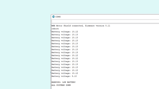 Serial Monitor output.