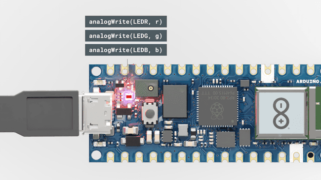 Nano RP2040 Connect.